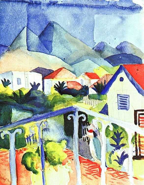 August Macke St.Germain near Tunis